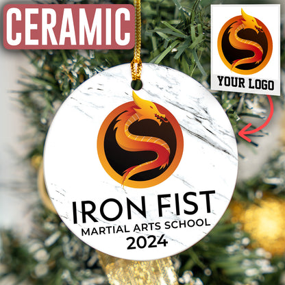 Custom Logo Company Photo Ornament