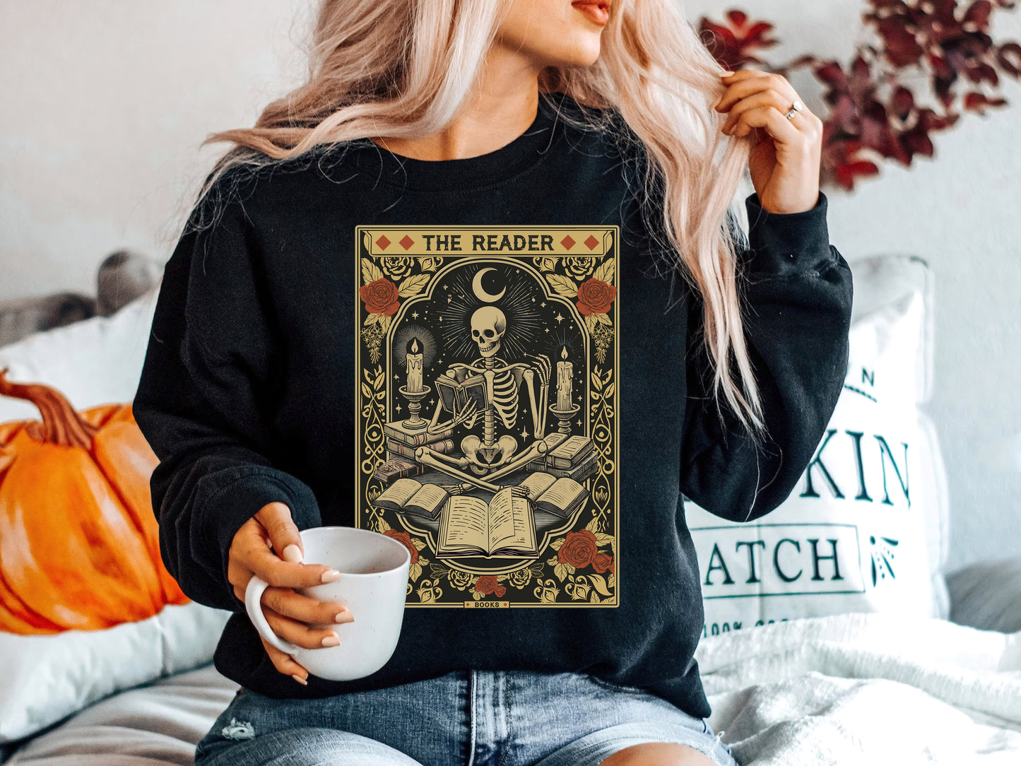 The Reader Tarot Deck Halloween Shirt