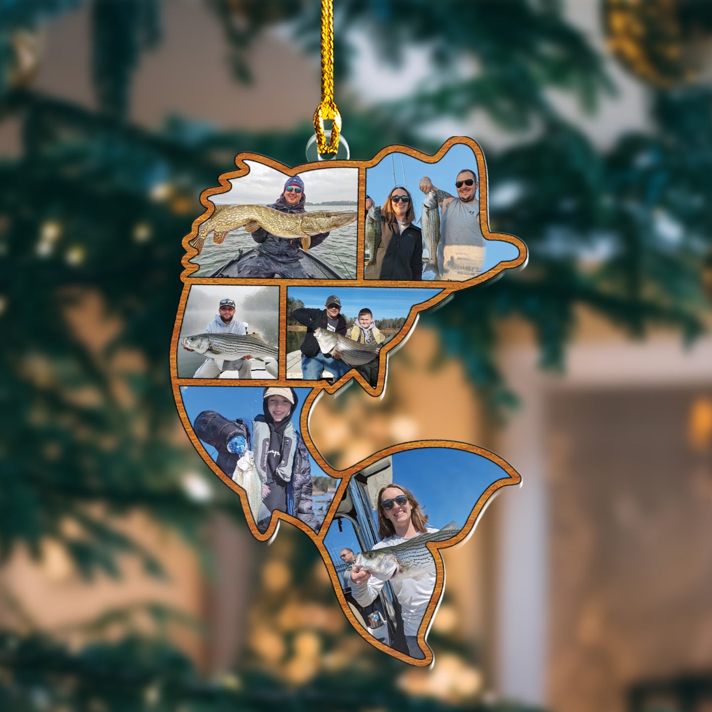 Custom Fishing Photos Ornament