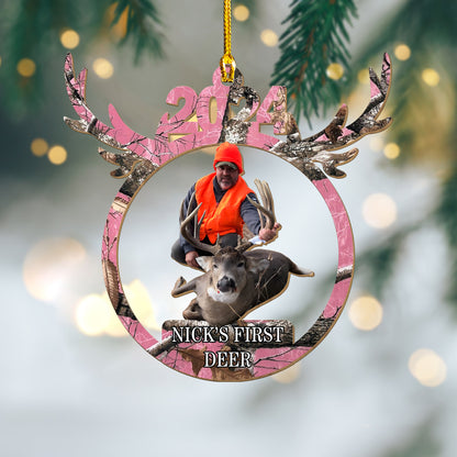 Custom Hunting Photo Wood Ornament