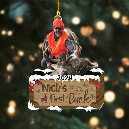 Custom Hunting Photo Ornament