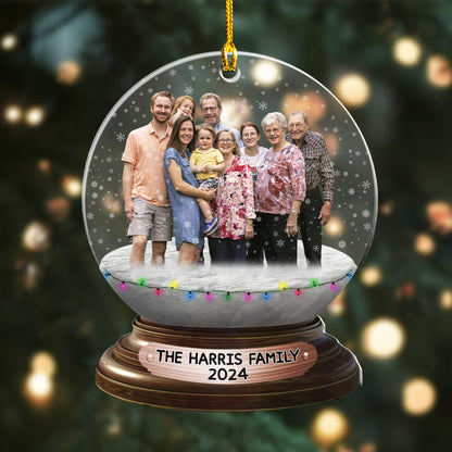 Custom Photo Snowball Ornament