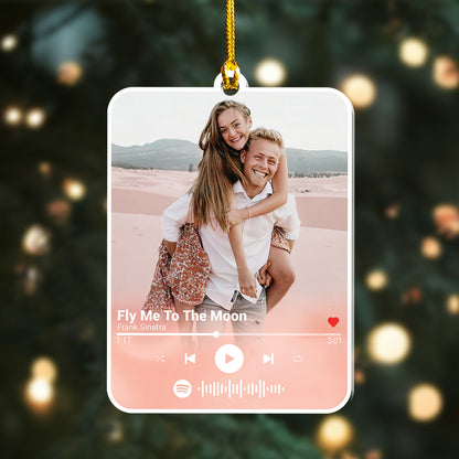 Custom Song Photo Ornament