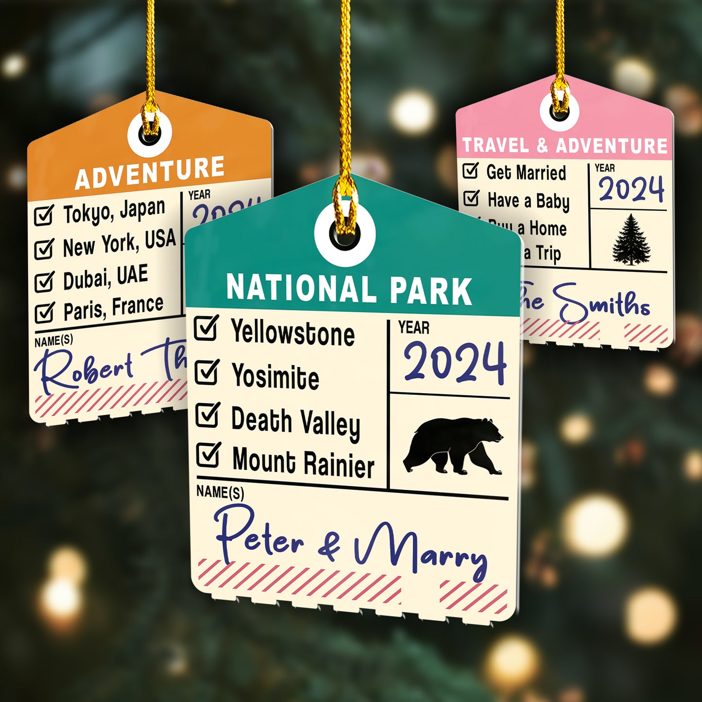 Custom Check List Ornament