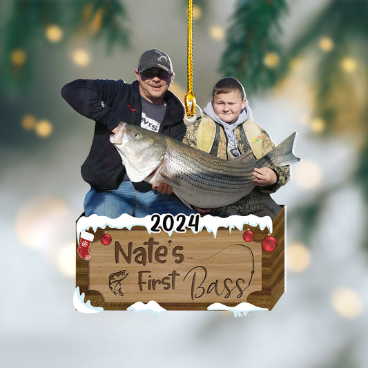 Custom Fishing Photo Ornament