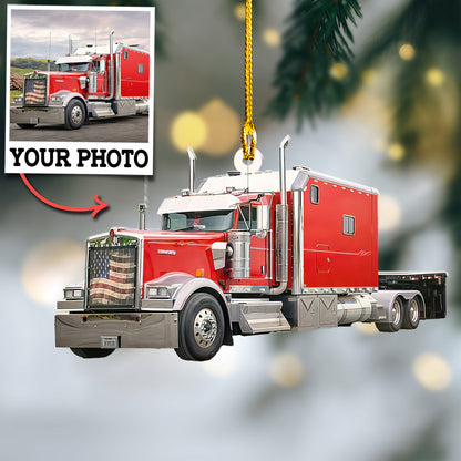 Custom Truck Photo Ornament