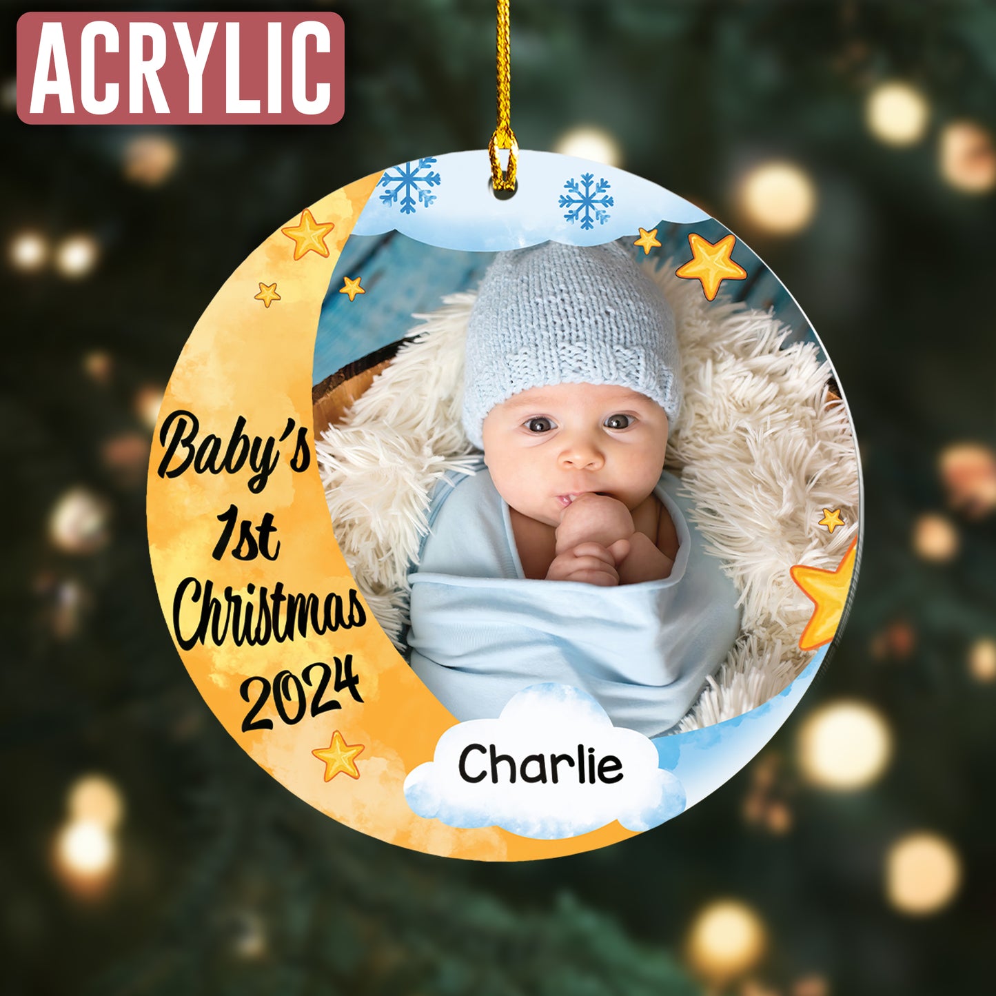 Custom Baby Photo Ornament Ornament