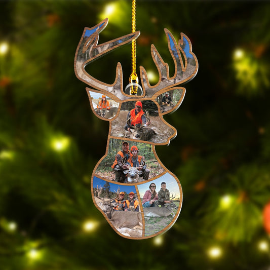 Custom Deer Hunting Photos Ornament