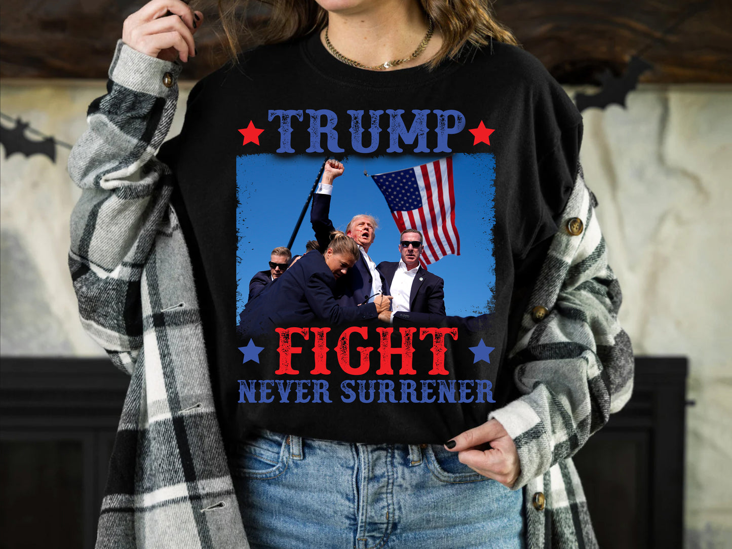 Trump Fight Never Surrender Shirt