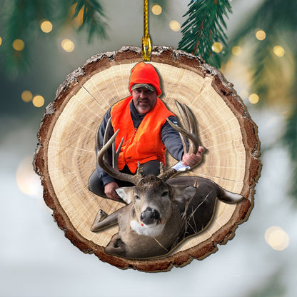 Custom Hunting 2-Layer Wood Ornament