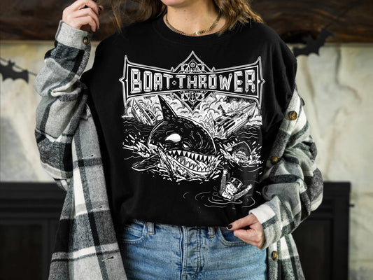 Funny Orca Boat Thrower Shirt