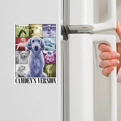 Custom Dog Photo Eras Tour Magnet