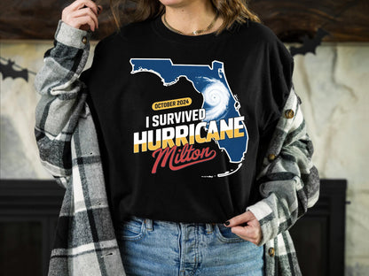 October 2024 I Survived Hurricane Milton Shirt