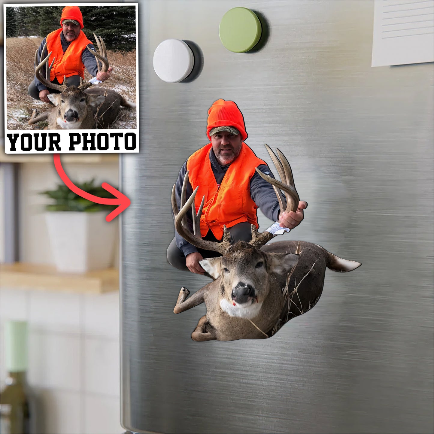 Custom Hunting Photo Magnet