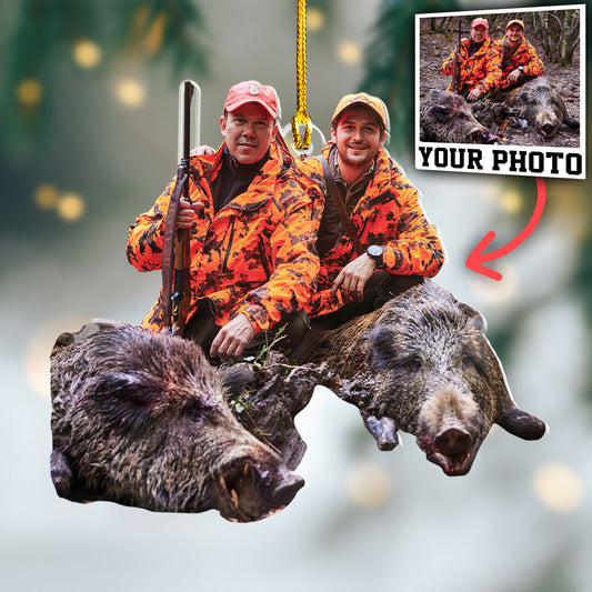 Custom Hunting Photo Ornament