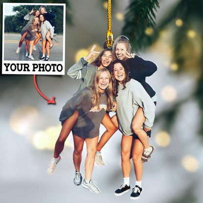 Custom Best Friend Photo Ornament