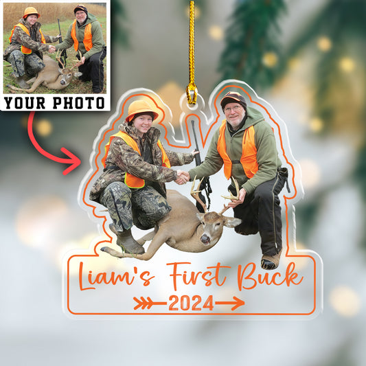 Custom Hunting Photo Acrylic Ornament