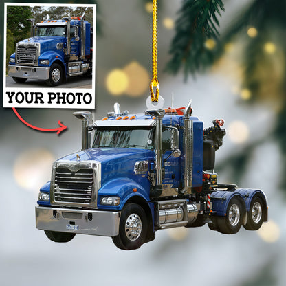 Custom Truck Photo Ornament