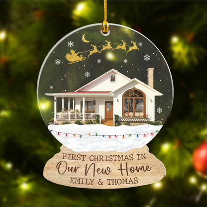 Custom New Home Photo Acrylic Ornament