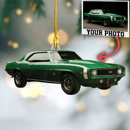 Custom Muscle Car Photo Ornament