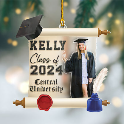 Custom Graduation Photo Ornament