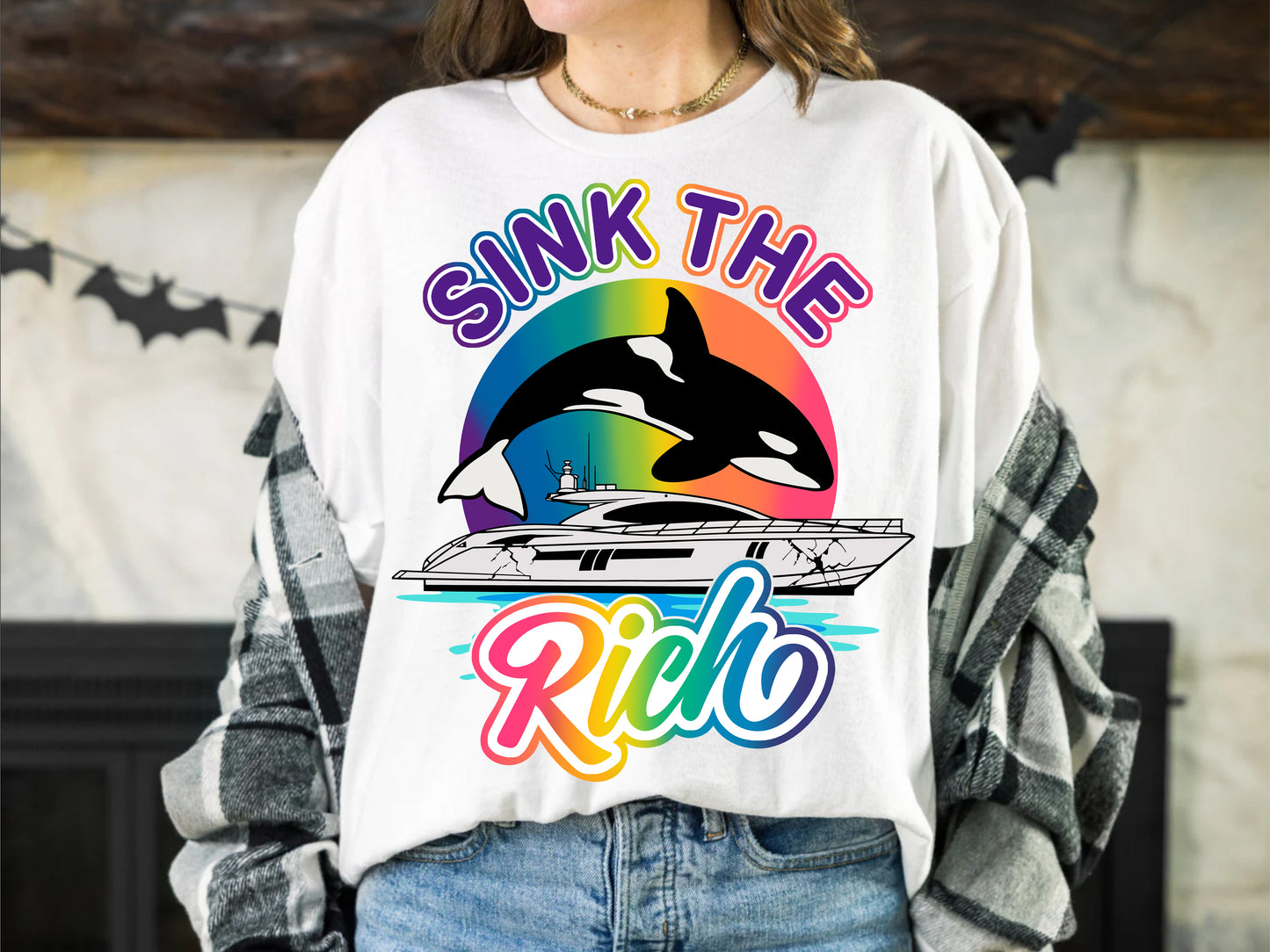 Funny Orca Sink The Rich Shirt