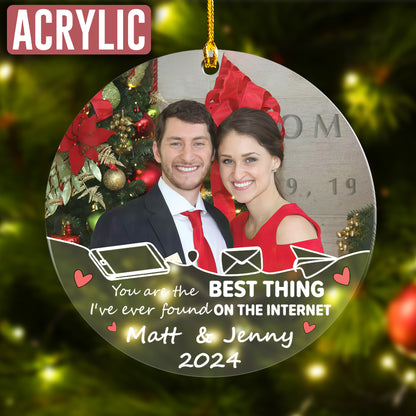 Custom Online Dating Photo Ornament