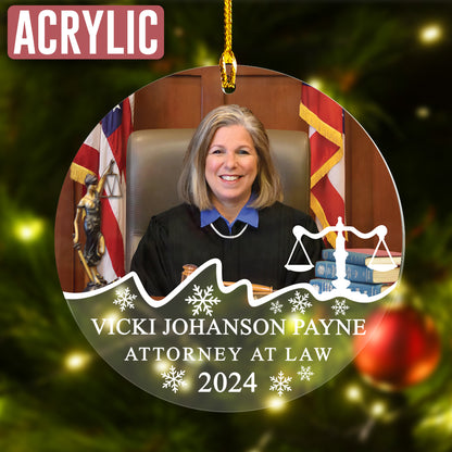 Custom Attorney Photo Ornament