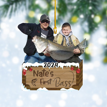 Custom Fishing Photo Ornament