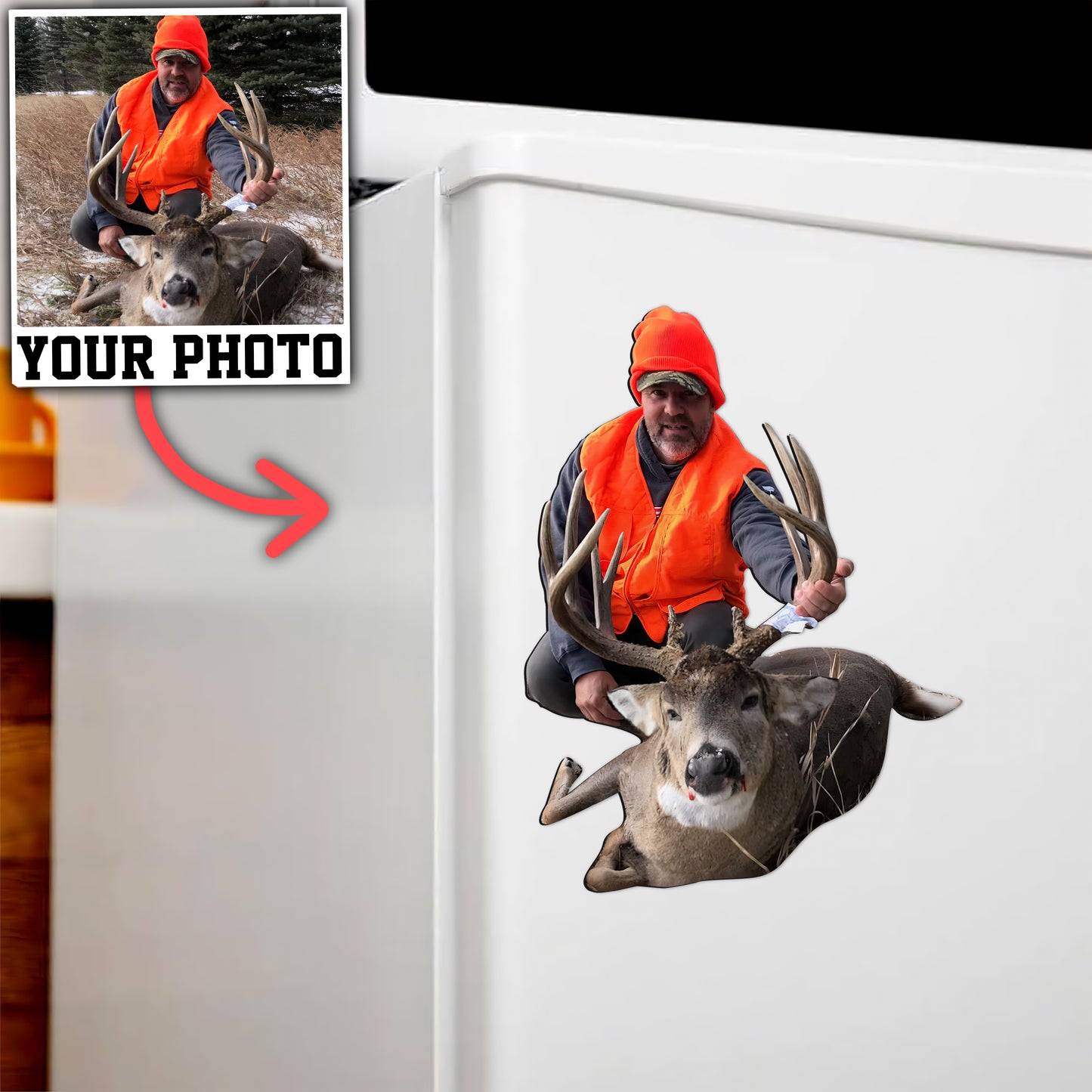 Custom Hunting Photo Magnet