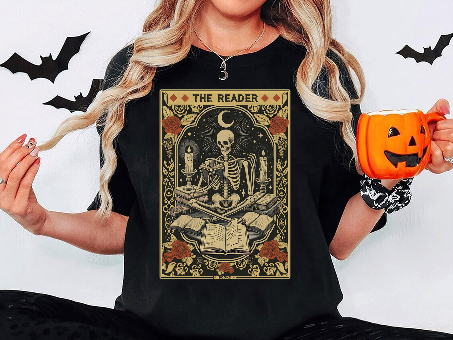 The Reader Tarot Deck Halloween Shirt