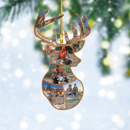 Custom Deer Hunting Photos Ornament