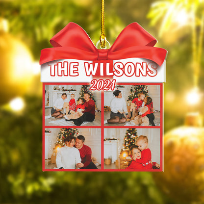 Custom Family Gift Photo Ornament