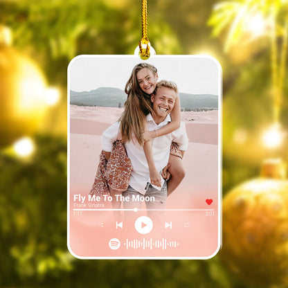 Custom Song Photo Ornament