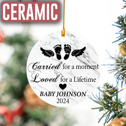 Custom Name Baby Memorial Ornament