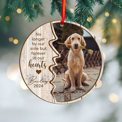 Custom Photo Memorial Dog Wood and Acrylic Ornament