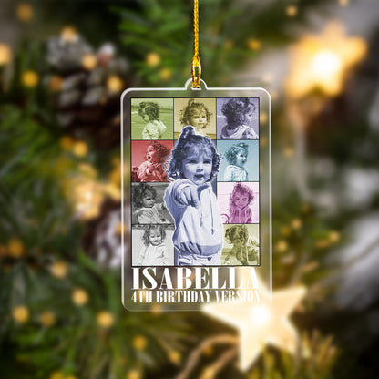 Custom Photos Birthday Version Ornament