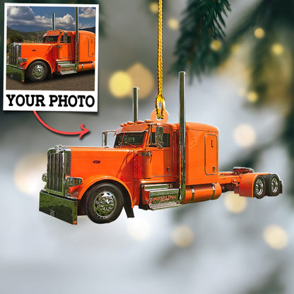 Custom Truck Photo Ornament