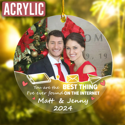 Custom Online Dating Photo Ornament