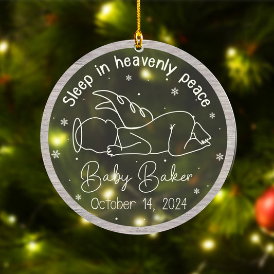 Custom Memorial Baby Ornament