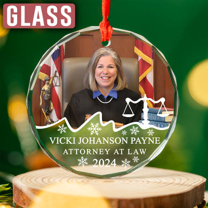 Custom Attorney Photo Ornament