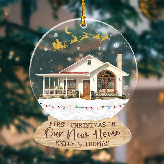 Custom New Home Photo Acrylic Ornament