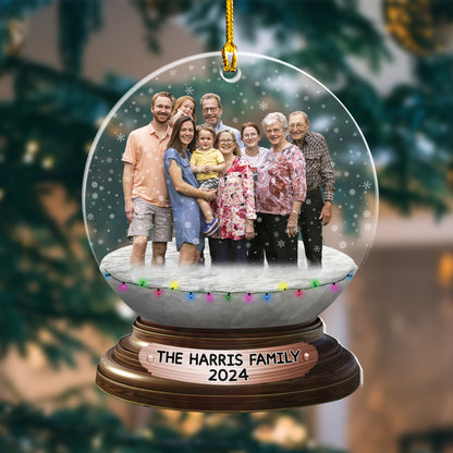 Custom Photo Snowball Ornament