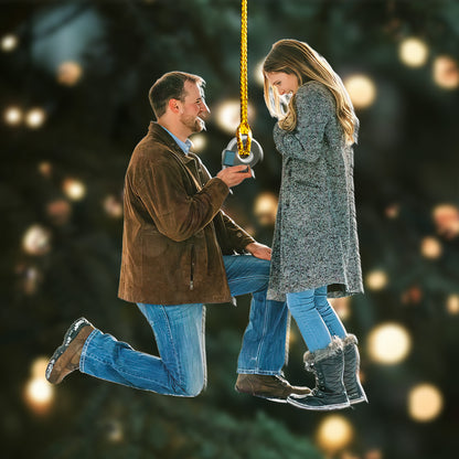 Custom Couple Photo Ornament