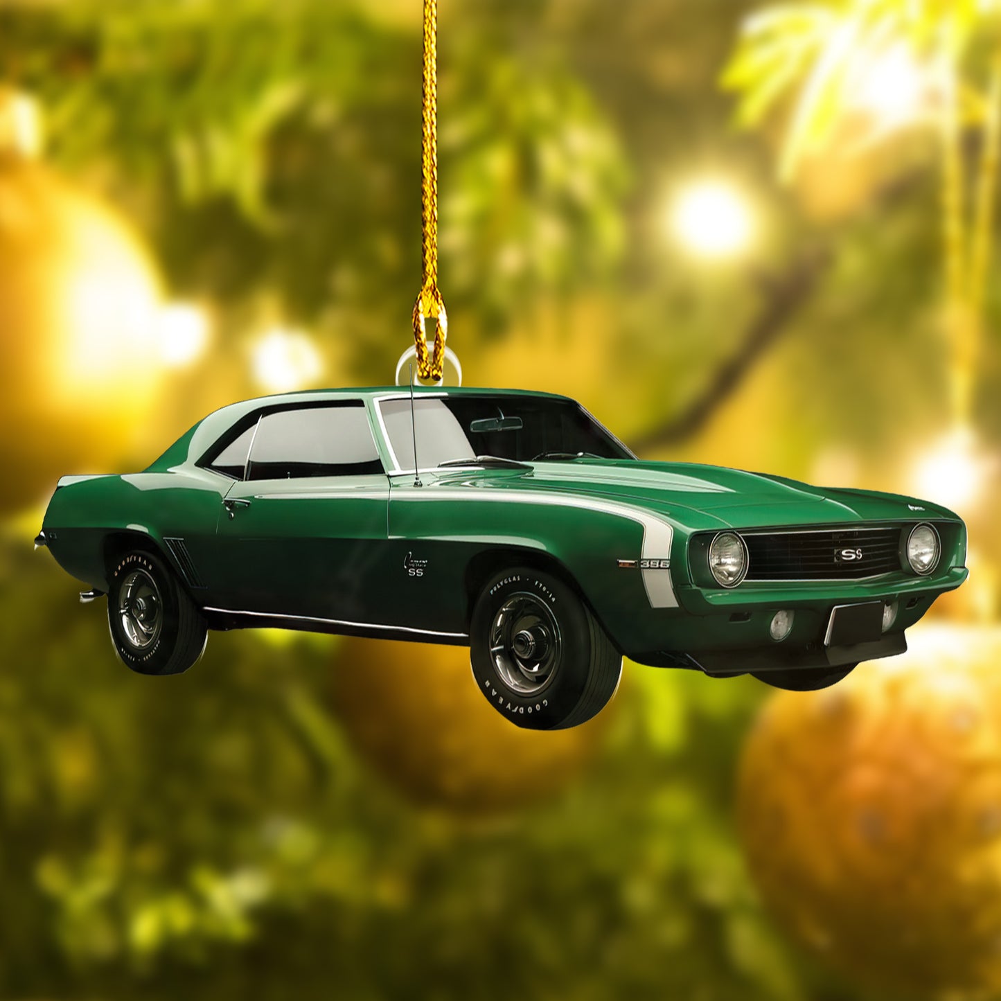 Custom Muscle Car Photo Ornament