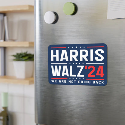 We Are Not Going Back Harris Walz 2024 Magnet