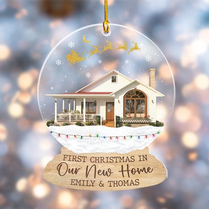 Custom New Home Photo Acrylic Ornament