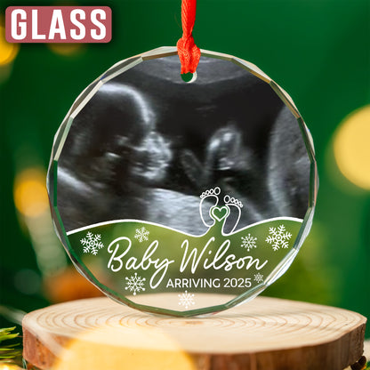 Custom Baby Photo Ultrasound Ornament