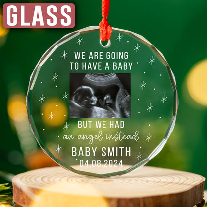 Custom Ultrasound Photo Miscarriage Ornament