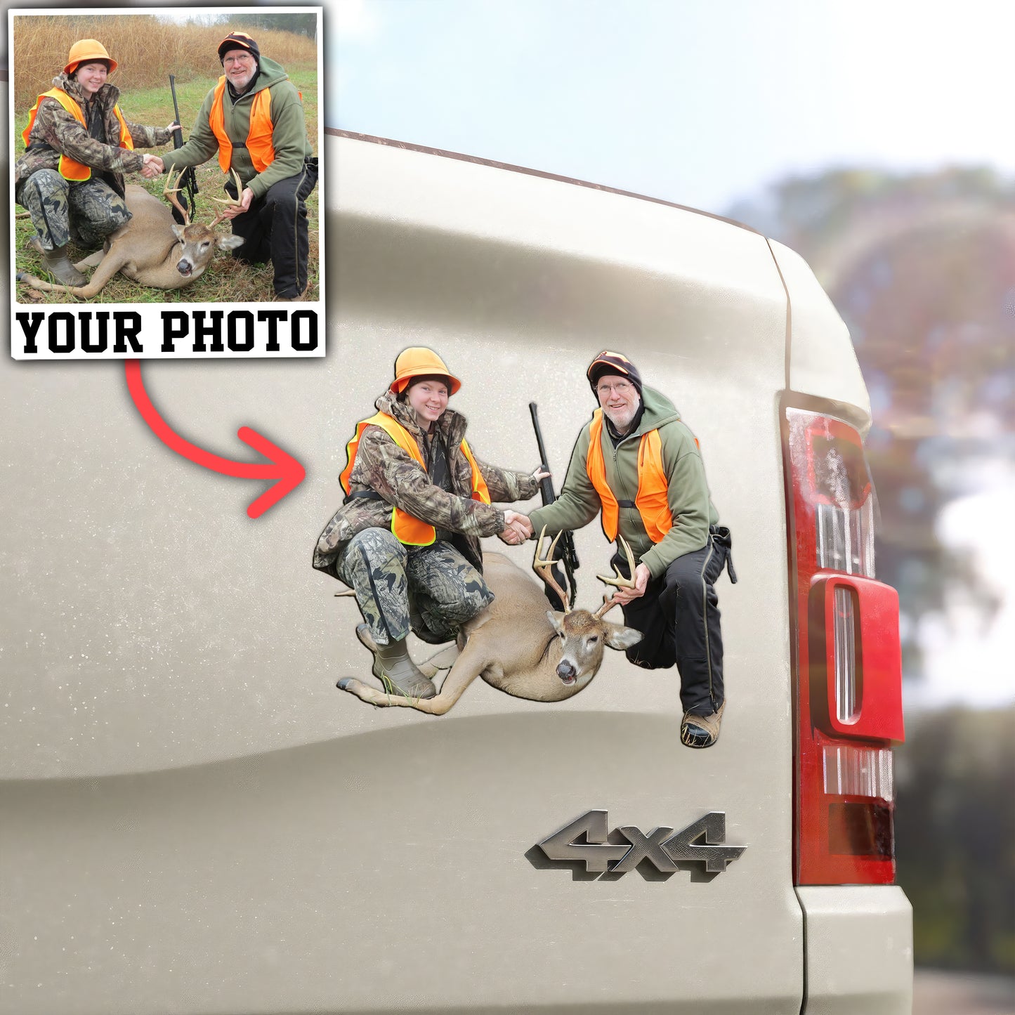 Custom Hunting Photo Magnet